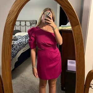 Vestique One Shoulder Cutout Dress